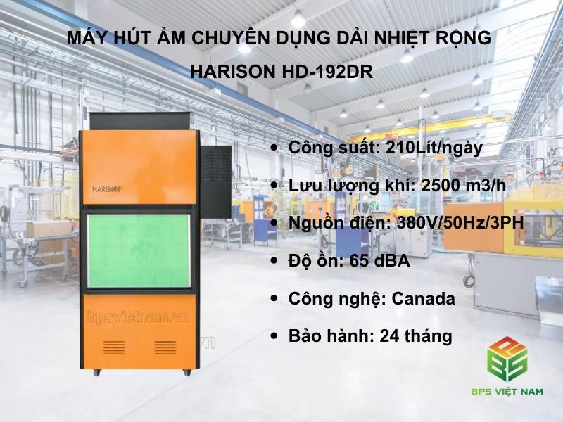 Máy hút ẩm chuyên dụng dải nhiệt rộng Harison HD-192DR