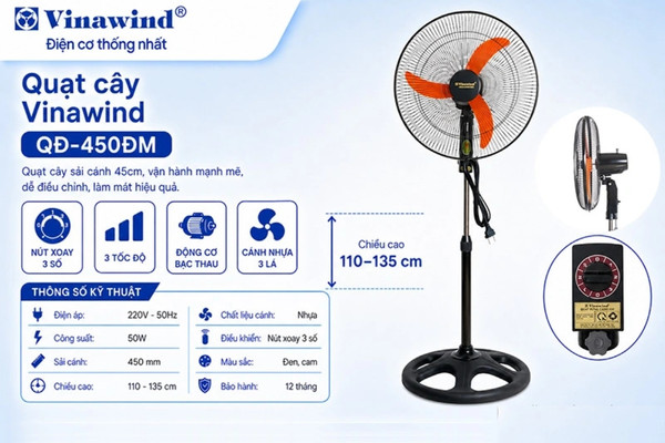 Mua quạt cây hãng nào tốt? Vinawind