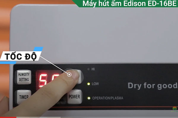 hướng dẫn sử dụng máy hút ẩm Edison ED-16BE