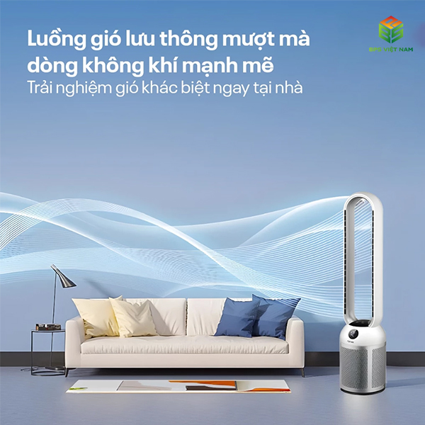 Quạt không cánh tích hợp lọc không khí Fujihome BF307DC