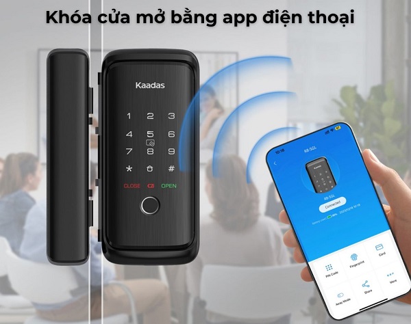 Kiểm soát hoạt động ra vào thông qua app