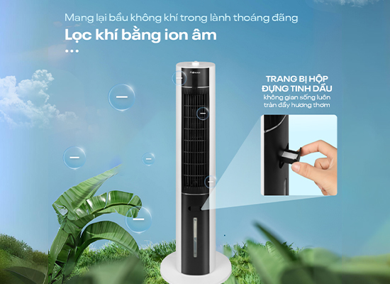 Quạt tháp hơi nước Fujihome AC-18LM công nghệ ion lọc khí hiệu quả