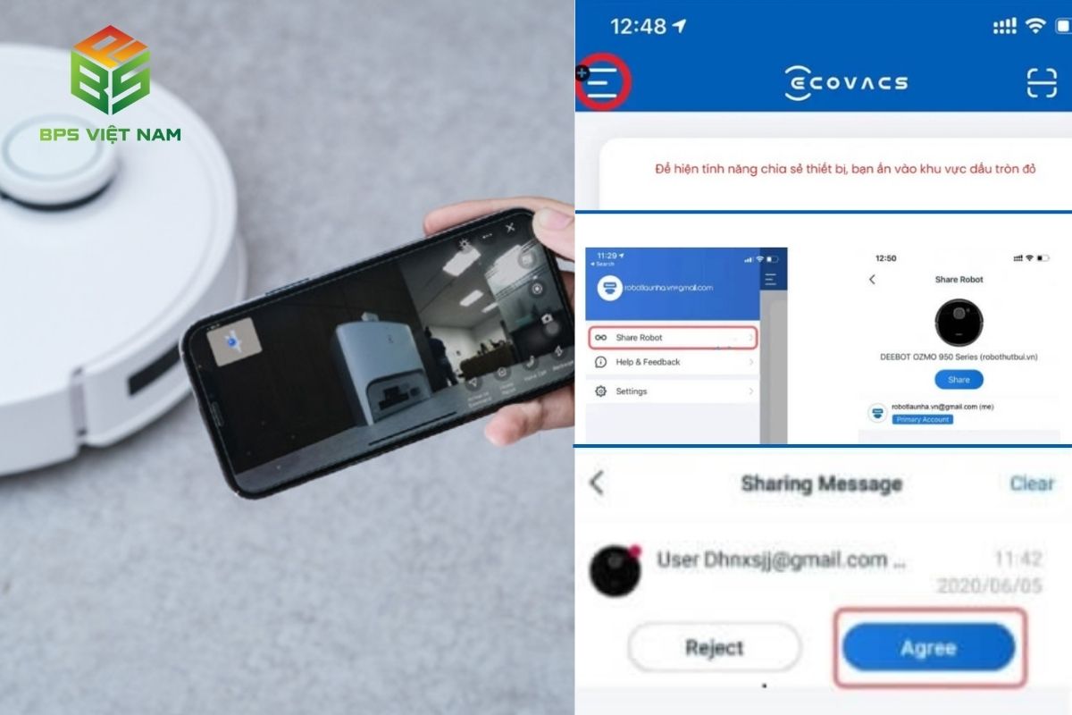 hướng dẫn sử dụng robot hút bụi Ecovacs