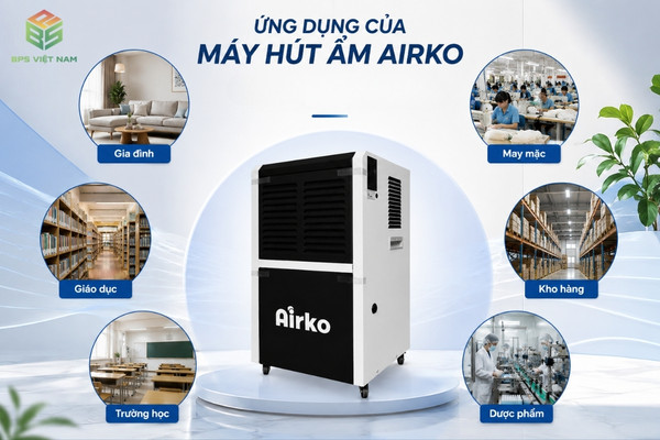 Ứng dụng của máy hút ẩm Airko