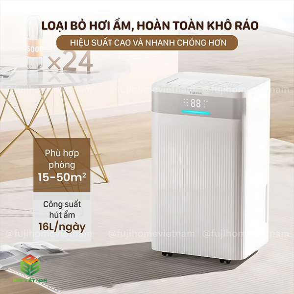 Máy hút ẩm FujiHome DH16NW (16 Lít/24h)