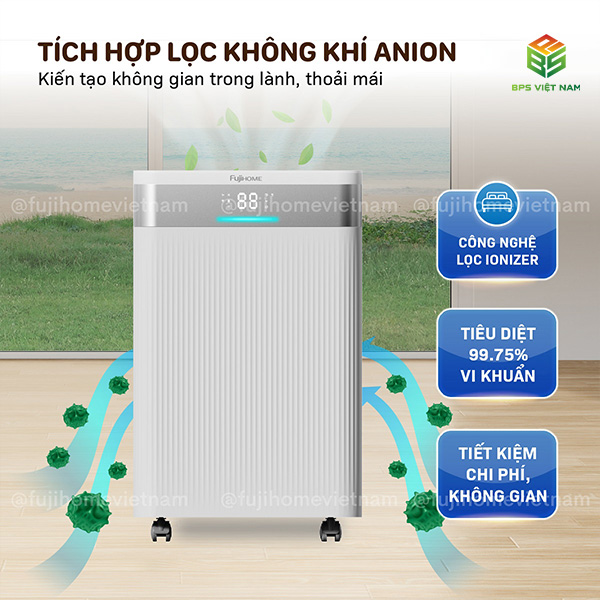 Máy hút ẩm FujiHome DH16NW (16 Lít/24h)