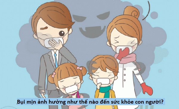 Bụi mịn ảnh hưởng như thế nào đến sức khỏe con người?