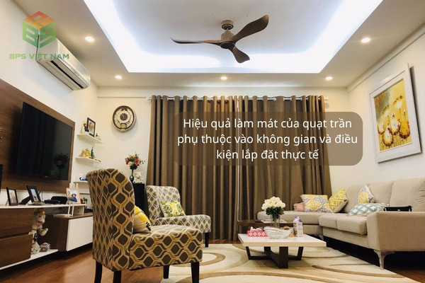 Lựa chọn Quạt Trần 4 Cánh Và 5 Cánh theo từng không gian