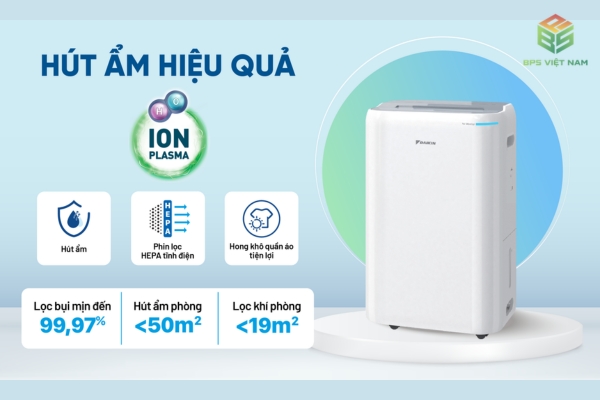 Đánh giá máy lọc không khí hút ẩm Daikin