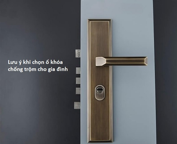 Lưu ý khi chọn mua khóa chống trộm cho gia đình