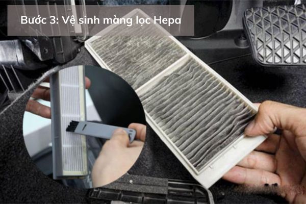 Vệ sinh màng lọc Hepa