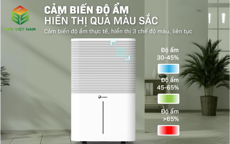 Cảm biến độ ẩm giúp duy trì độ ẩm trong phòng ở mức phù hợp