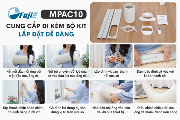 điều hòa di động Fujie MPAC10