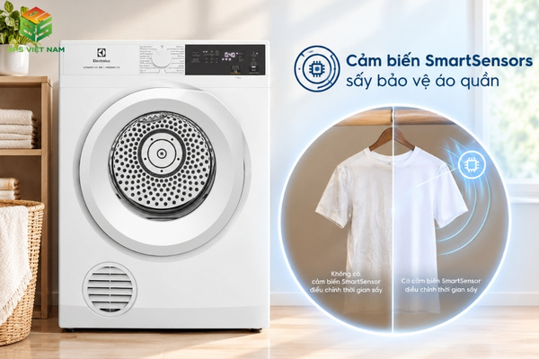 Cảm biến sấy SmartSensors trên máy sấy EDV904H3WC