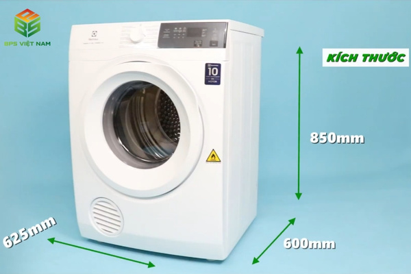 Thiết kế của máy sấy thông hơi Electrolux EDV904H3WC 9kg