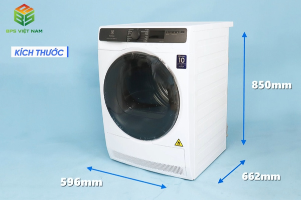 Thiết kế của máy sấy bơm nhiệt Electrolux 8kg EDH803J5WC