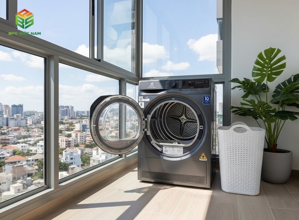 Thiết kế của máy sấy bơm nhiệt Electrolux EDH803J5SC 8kg