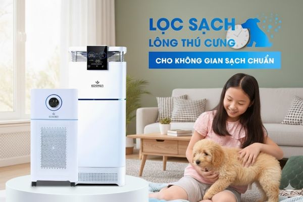 Máy lọc không khí hút sạch lông thú cưng
