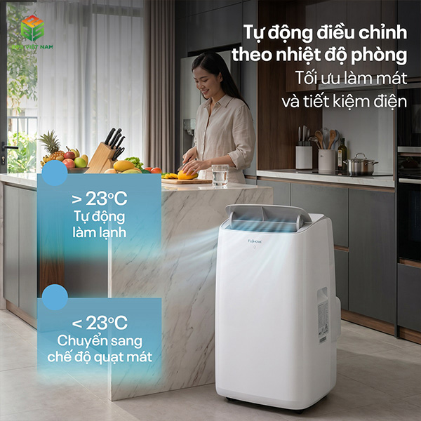 Máy điều hòa di động thông minh FujiHome PAC12N