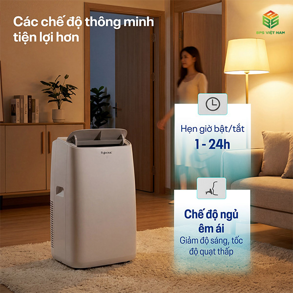 Máy điều hòa di động thông minh FujiHome PAC12N