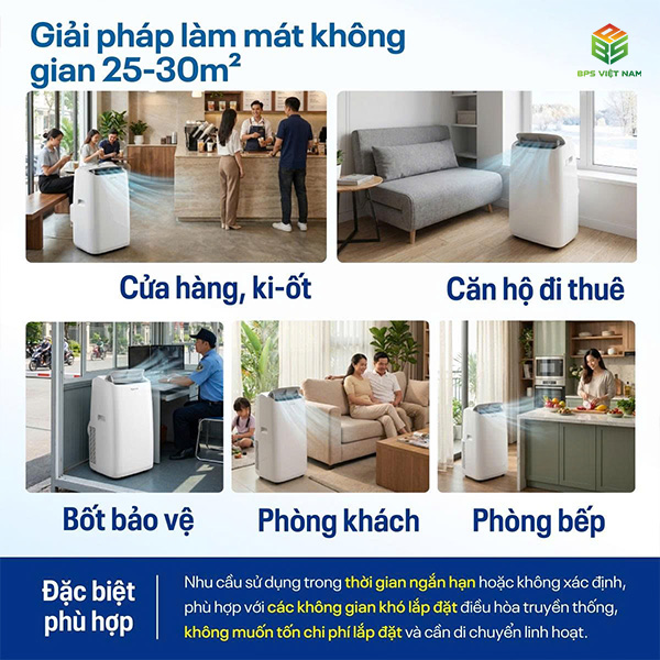 Máy điều hòa di động thông minh FujiHome PAC12N