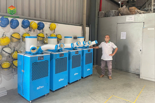 Dự Án Lắp Đặt 04 Máy Lạnh Di Động Airko Dakc-45 Cho Nhà Xưởng Tại Hải Phòng