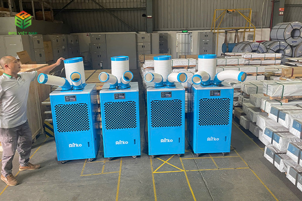 Dự Án Lắp Đặt 04 Máy Lạnh Di Động Airko Dakc-45 Cho Nhà Xưởng Tại Hải Phòng