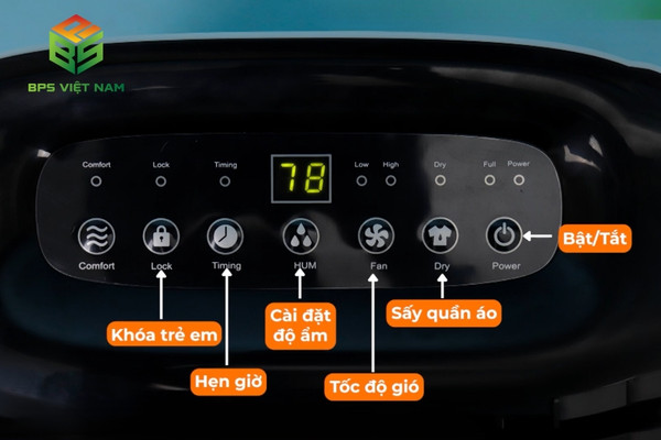 Tính năng của máy hút ẩm Airko ER-614