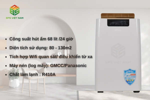 Máy hút ẩm Airko ER-668EL (68 Lít/24h)