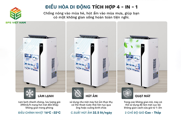 Điều hòa di động FujiE MPAC14