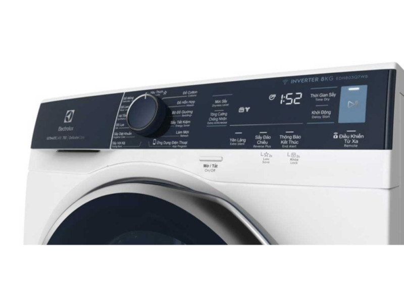 Màn hình điều khiển của Máy sấy quần áo Electrolux EDH803Q7WB