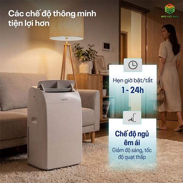Máy điều hòa di động thông minh FujiHome PAC14N