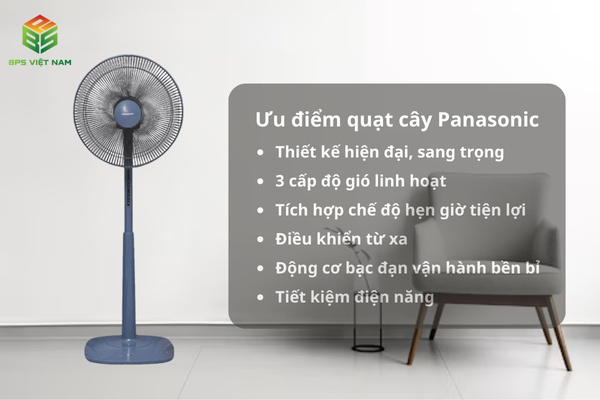 Ưu nhược điểm quạt cây Panasonic