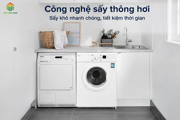 Máy sấy quần áo Casper TD-72VWD công nghệ sấy thông hơi