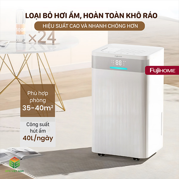 Máy hút ẩm FujiHome DH40NW (40 Lít/24h)
