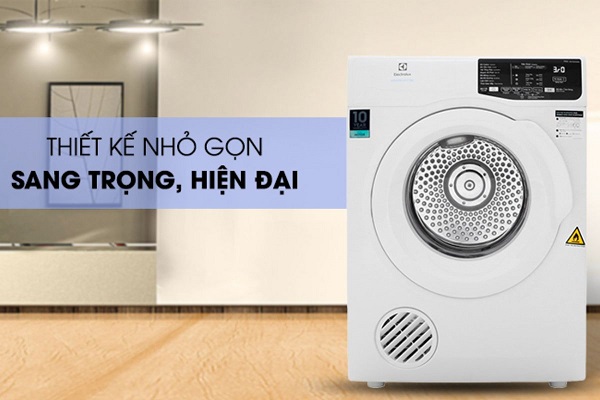 Máy sấy quần áo Electrolux sở hữu thiết kế tinh tế