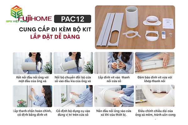 Máy điều hòa di động Fujihome PAC12