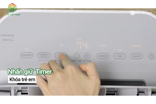 Hướng dẫn cài đặt chế độ khóa trẻ em (biểu tượng chiếc khóa) 