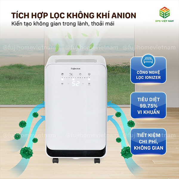Máy hút ẩm FujiHome DH12NEW (12 Lít/24h)