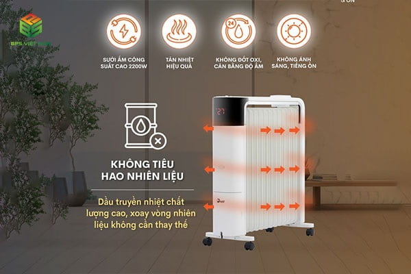 Máy sưởi dầu FujiE OFR 7813 - Giá tham khảo: 2.920.000 VNĐ