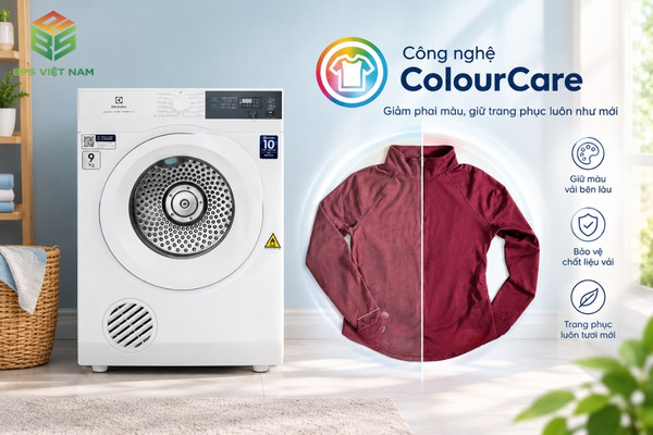 EDS904H3WC trang bị công nghệ ColourCare chống phai màu