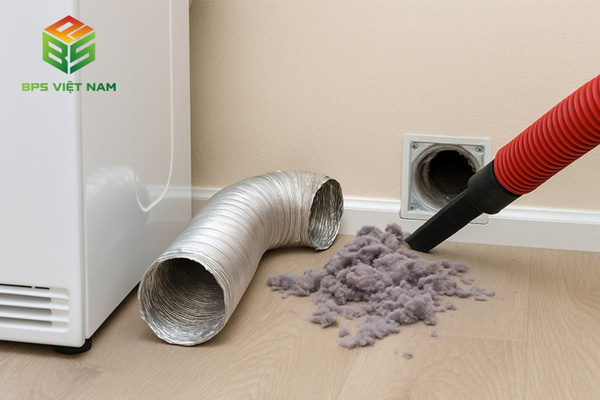 Vệ sinh làm sạch ống thoát khí  (đối với máy sấy thông hơi)