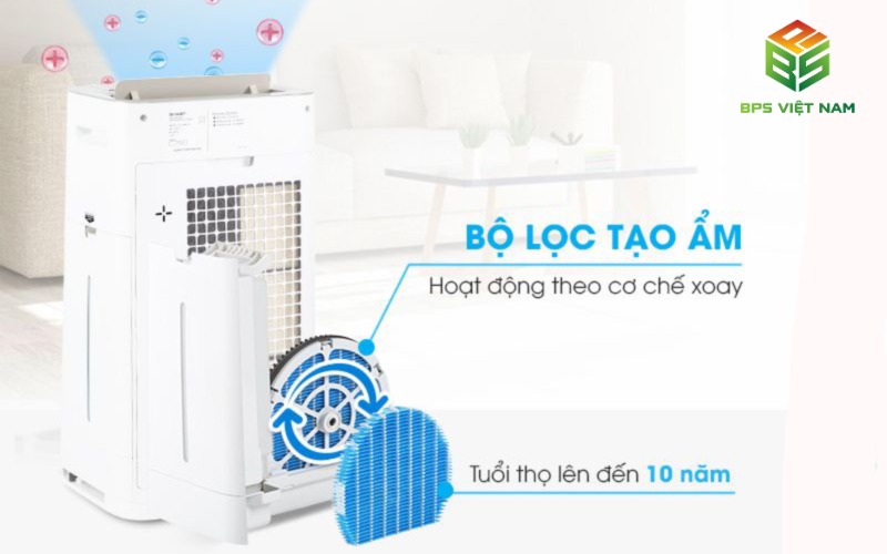 Máy lọc không khí KC-G60EV-W thương hiệu Sharp