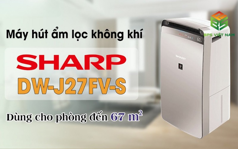 Máy lọc không khí phòng 50m2 Sharp DW-J27FV-S