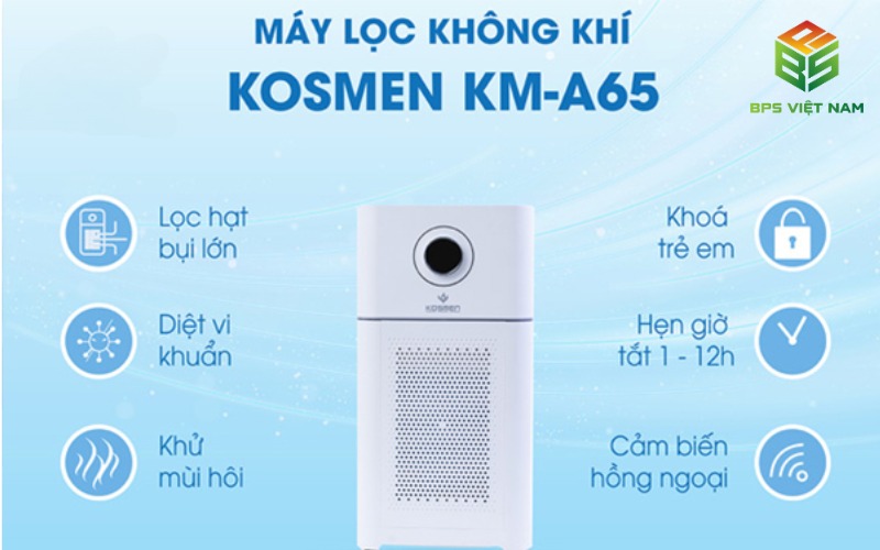 Thiết bị lọc khí Kosmen KM-A65 được tin dùng tại thị trường Việt Nam