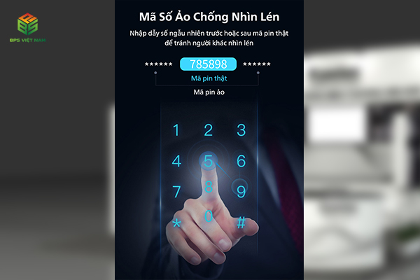 Kaadas M7-W sử dụng công nghệ mã số ảo gia tăng an toàn cho ngôi nhà