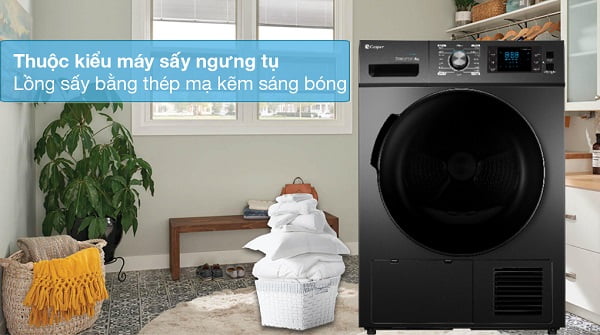 Review máy sấy quần áo Casper TD-80CGB 8kg