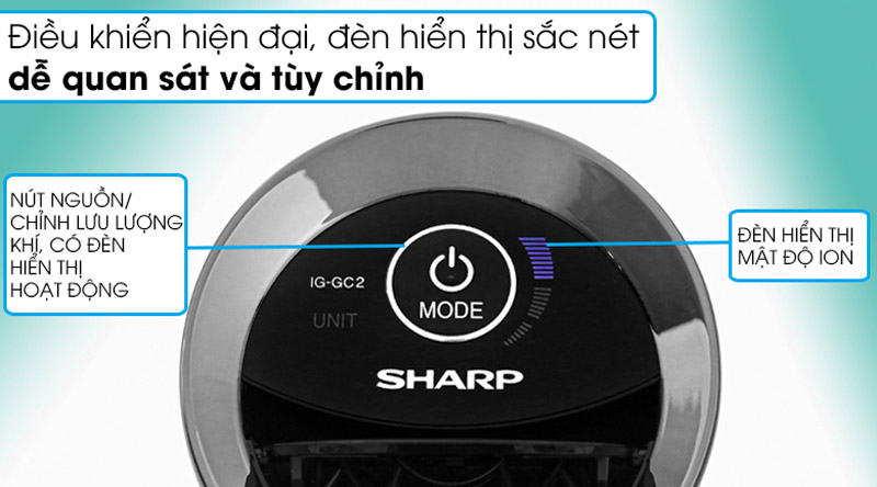 Máy lọc không khí Sharp IG-GC2E-B