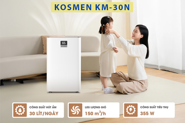 máy hút ẩm kosmen km-30n