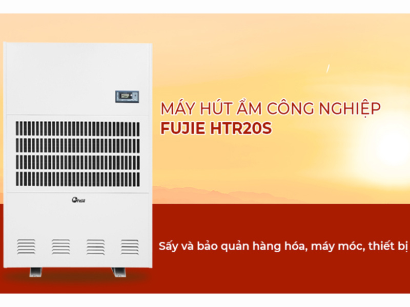 Máy hút ẩm công nghiệp Fujie HTR20S công suất hút ẩm 480 lít/ngày